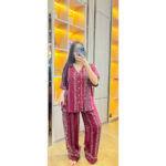 GENTLESLEEP One Set CP Maroon Flower V2