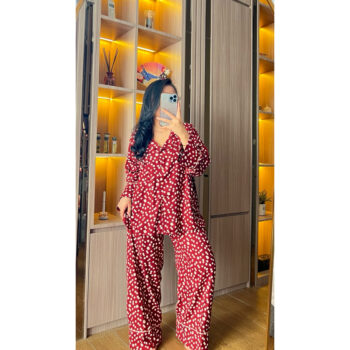 GENTLESLEEP One Set PP List Maroon Flower