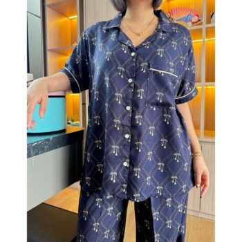 GENTLESLEEP One Set CP Navy Ribbon