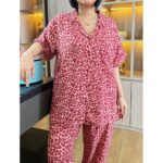 GENTLESLEEP One Set CP Leopard Maroon