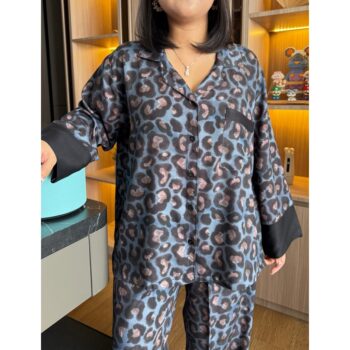 GENTLESLEEP One Set PP Leopard Blue